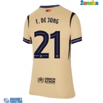 Barcelona Frenkie de Jong #21 Gostujuci Dres za Ženska 2025-26 Kratak Rukav